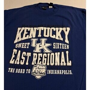 VTG 2010 University Kentucky Wildcats Sweet Sixteen NCAA T-Shirt LARGE Champions